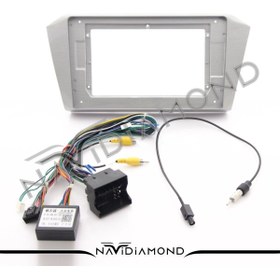Resim NAVİDİAMOND ÖZER ELEKTRONİK VOLKSWAGEN PASSAT B8 METALİK GRİ ANDROID TEYP ÇERÇEVE (10 INCH) - SOKET - CANBUS 