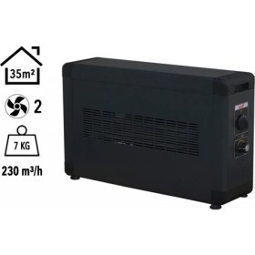 Resim HBB3000F Heatbox Board 3000 Watt Monofaze Elektrikli Fanlı Isıtıcı Füme 