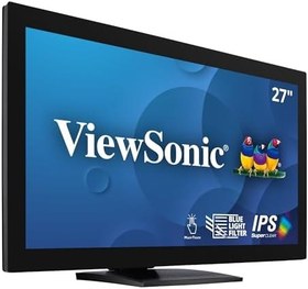 Resim Viewsonic TD2760 68,2 cm (27 inç) Dokunmatik Monitör (Full-HD, HDMI, DP, USB 3.2 Hub, Hoparlör, 4 Yıl Değiştirme Servisi) Siyah 