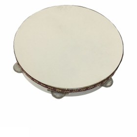 Resim İRHANLAR Deri Tef 27 Cm Kına Gecesi Düğün Nişan Sünnet Vurmalı Def Çalgı Büyük Boy Işlemeli Yaldızlı 