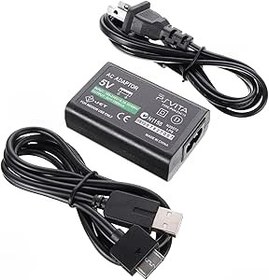 Resim Finera PS Vita 1000 için AC Adaptör Güç Şarj Cihazı USB Şarj Kablosu Kablosu, Yedek AC Güç Adaptörü Duvar Şarj Cihazı PSV PS Vita 1000 Konsol ile Uyumlu 