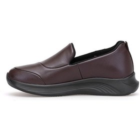 Resim King Paolo I5210 Perry Kadın Hakiki Deri Casual Ayakkabı Kahverengi Kahverengi 