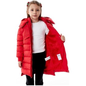 Resim Benitto Kids Kız Çocuk Kapüşonlu Kışlık Şişme Mont 51356 Kırmızı 