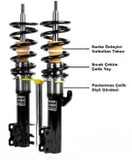 Resim Başaran Coilover Fiat Egea Uyumlu Coilover Ayarlı Amortisör 10 Cm 