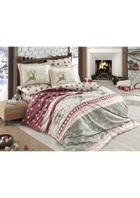 Resim Hobby Tek Kişilik Nevresim Takımı Poplin Ludovica Kırmızı 