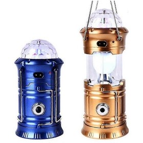 Resim Altın Led Fener Işığı Şarj Edilebilir Açık Hava Kamp El Feneri Meşale Sahne Disko Lambası Altın 