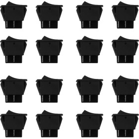 Resim 16X 12V 35A Araba Kamyon Tekne Sis Lambası Rocker Anahtarı LED Işık Dash Kurulu Geçiş 4pin Siyah (Yurt Dışından) 