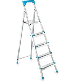 Resim Merdiven 4+1 Basamaklı Katlanabilir Ergonomik Gı200 -11004 