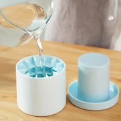 Resim 1-Paket Hızlı Dondurma Silikon Buz Küpü Tepsisi - Dayanıklı, Kolay Kullanım ile Yıldız Şekilli ve Yuvarlak Buz Küpleri, İçecekler için Mükemmel, ve Anneler Günü Hediyeleri, İçecek Soğutma | Yıldız Şekilli Buz Küpleri | Dayanıklı Silikon 