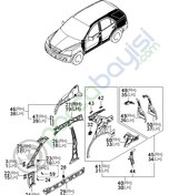 Resim Kia Sorento Arka Çamurluk Sağ Orjinal 2002-2006 | 711023E1C1 