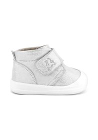 Resim Rakerplus Yoohoo Hakiki Deri Beyaz Simli Cırtlı Unisex Bebek Bot Beyaz 