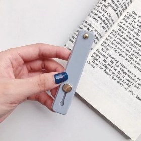 Resim GongtuShop No.4 Tarzı Yeni Push-Pull Telefon Tutucu Çok Fonksiyonlu Halka Toka Tembel Masaüstü Yapışkan Silikon Halka Kavrama Kemer Bilek El Bandı Parmak Kavrama (Yurt Dışından) 