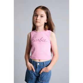 Resim DeFacto Barbie Bisiklet Yaka Atlet Kız Çocuk H7261A826HS 