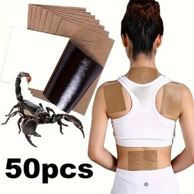 Resim 50 adet Çin Tıbbı Leş Yatağı Yaması, Verimli ve Uzun Ömürlü, Sırt, Dizler, Boyun, Omuzlar, Kaslar ve Eklemeler için Uygun, Otomatik Isıtma Fonksiyonu ile, Ev Kullanımı için Gerekli Bir Ürün, Tatil Hediyesi Olarak Mükemmel. 