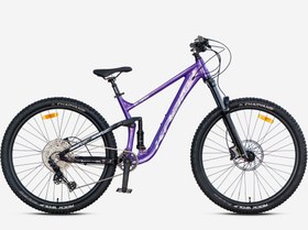 Resim Kron El Nino 29 Jant Full Süspansiyon Alüminyum Kadro Enduro Bisikleti 11S Freeride Bisiklet Mor 