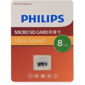Resim Philips 8GB A1 V30 MicroSDXC Hafıza Kartı 4K 130MB/s Micro SD Kart 