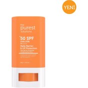 Resim The purest solutions bariyer onarıcı ve yatıştırıcı, yüksek güneş koruyucu stick spf 50 17 g 