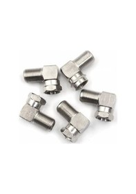 Resim F Konnektör L Fiş 90 Derece -5 Adet 