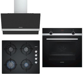 Resim New Premium Siyah Ankastre Set (HB534FER0T + EO6C6PB11O + LC65KAJ60T) 