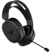 Resim ASUS TUF GAMING H1 7.1 SURROUND KABLOSUZ SİYAH GAMİNG KULAKLIK 