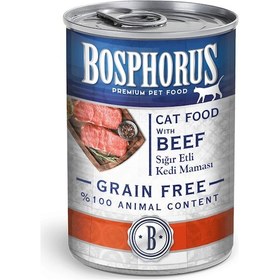 Resim Bosphorus Sığır Etli Yetişkin Kedi Maması 6 x 415 G 