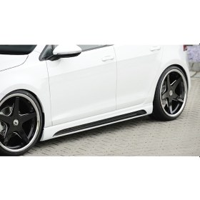 Resim Vw Golf 7.5 Rieger Marşpiyel Seti Mat Siyah Plastik 2018 2019 