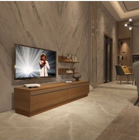 Resim Decoraktiv Eko 4b Mdf Std Tv Ünitesi Tv Sehpası - Naturel Ceviz 