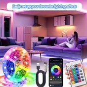 Resim Uzaktan Kumandalı 5V RGB LED Işık Çubuğu - Renkli, Ayarlanabilir Aydınlatma Ev Dekorasyonu, Partiler ve Tatiller İçin, 1200-2000 Lümen, USB Güç, Şarj Edilemeyen Pil, Parti Aydınlatması | Renkli Aydınlatma | Uzaktan Kumandalı, LED Aydınlatma 