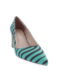 Resim Dgn K5005 Kadin Sivri Burun Topuklu Ayakkabi K5005-1710-R12922 Yeşil 