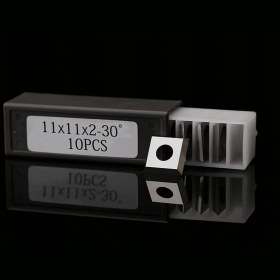 Resim Sourcingasia 10 Adet Ahşap Karbür Uçlar Kesiciler Ahşap Torna Torna Aracı 11X11X2.0MM-30° Keskin Kenar Maç Ağaç Torna Takım Seti (Yurt Dışından) 