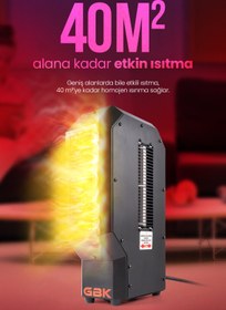 Resim GBK MÜHENDİSLİK VE MAKİNE Gbk Fanlı Isıtıcı 3400w Ev, Atölye, Ofis, Prefabrik Yapı Için Uygun 