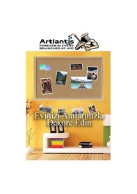 Resim Artlantis Dekoratif Mantar Pano Ahşap Çerçeve 60x90 CM 