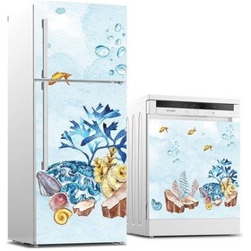 Resim Buzdolabı Ve Bulaşık Makinası Beyaz Eşya Sticker Kaplama Denizalt (498531485) 