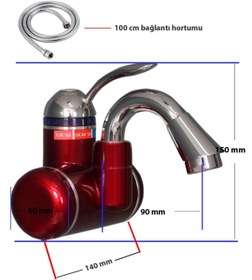 Resim ozbience Elektrikli Taharet ve Ani Su Isıtıcılı Prizli Musluk, hijyen ve konfor sağlar 