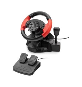 Resim ForWhat Büro Ev Ofis Oyun Konsolu Için 200° Uyumlu Siyah Oyuncu Direksiyon Seti 