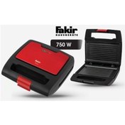 Resim Fakir Tina 750 W Mini Tost Makinesi Kırmızı - Siyah 