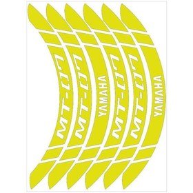Resim Yamaha Mt-07 Florasan Sarı Geniş Jant Şeridi 