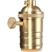 Resim Aydınlatma Anahtarlı Prinç Duy, E27 Duy Ampul Için 