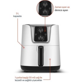 Resim Grundig Airfryer FR 4032 A Az Yağlı Pişirici 