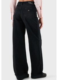 Resim Emporio Armani Bayan Kot Pantolon Ew000737 Af17033 Mc002 Siyah Siyah 