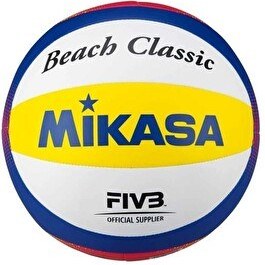 Resim Mikasa BV552C-WYBR Sent. Deri Plaj Voleybol Topu 