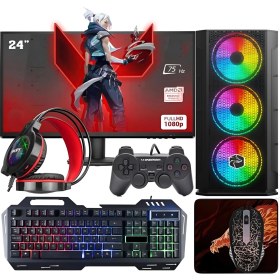 Resim Cachex Intel Core I3 12100F 16GB Ram 512GB Nvme 8gb RX580 256BIT 23.8 Inç Oyun Bilgisayarı 