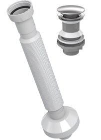 Resim iz yapı dekorasyon Felix Pop Up Sifon Paslanmaz Başlıklı , Körüklü Gider Borusu 220039 