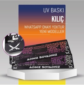 Resim Zülfikar Plakalık, 2 Adet Premium Uv Baskı, Plakalıkhane 