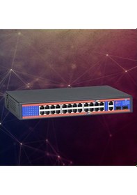 Resim Ztech Zr-p2421fn 24+2+2 Poe Switch 350w +2 10/100/1000 
