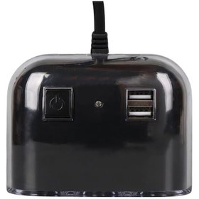 Resim Olesson 1505 12-24v Çift Usb Girişli 120w 80cm Kablolu 3'lü Araç Çakmak Çoklayıcı 