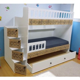 Resim Pretty Mdf Çelik Profilli Yavrulu Ranza Mb M2 