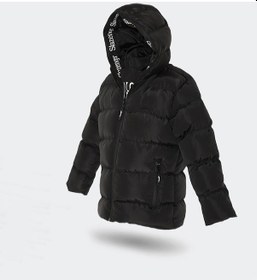 Resim Slazenger NEONS Çocuk Kapüşonlu Şişme Siyah Mont & Kaban 