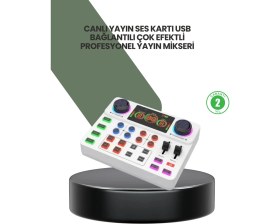 Resim Epilons Podcast Karaoke ve Sosyal Medya Yayınları Için Ses Kartı 
