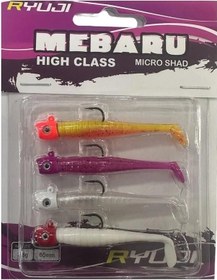 Resim Ryuji Mebaru Micro Shad 6.5cm 3.8gr Lrf Silikon Yem Seti Sky Mix 